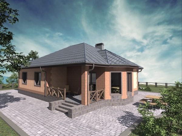 15. Проект дома B-185 Екстерьер Проект дома B-185 - фото 15