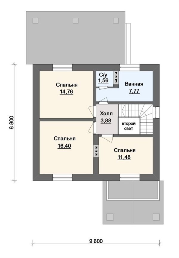 12. Проект дома B-189 Екстерьер Проект дома B-189 - фото 12