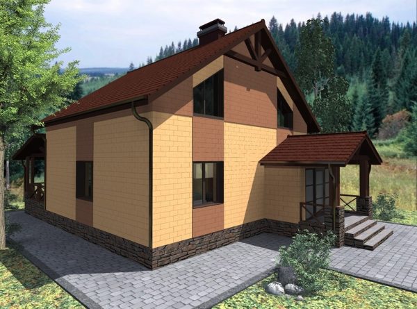 15. Проект дома B-189 Екстерьер Проект дома B-189 - фото 15