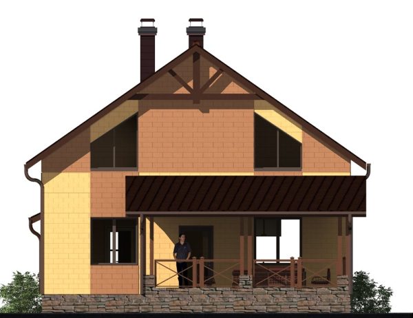 21. Проект дома B-189 Екстерьер Проект дома B-189 - фото 21