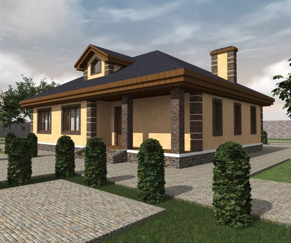 1. Проект дома B-195 Екстерьер Проект дома B-195 - фото 1