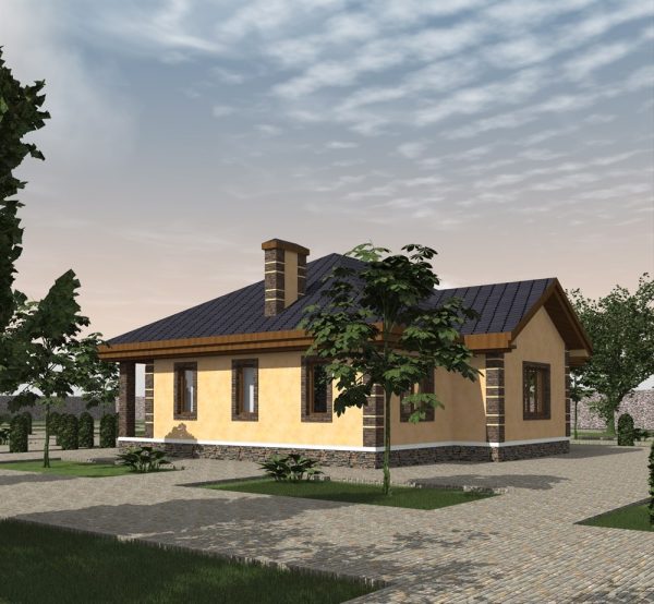 5. Проект дома B-195 Екстерьер Проект дома B-195 - фото 5