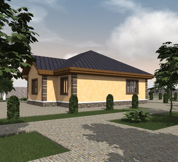 7. Проект дома B-195 Екстерьер Проект дома B-195 - фото 7