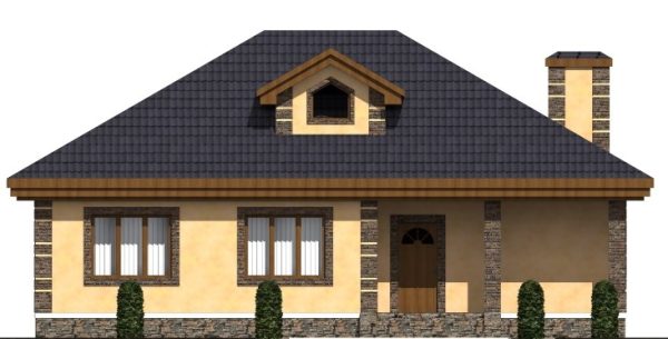 14. Проект дома B-195 Екстерьер Проект дома B-195 - фото 14