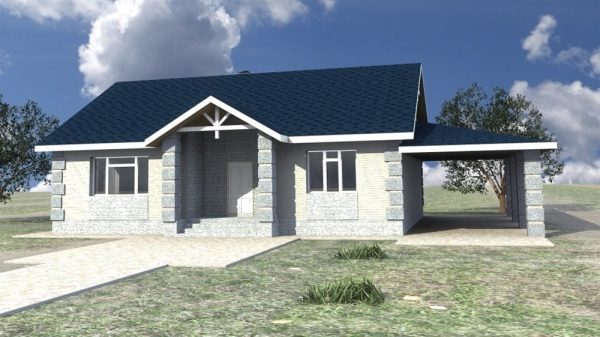 1. Проект дома B-199 Екстерьер Проект дома B-199 - фото 1