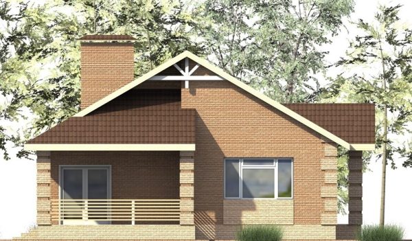 2. Проект дома B-200 Екстерьер Проект дома B-200 - фото 2