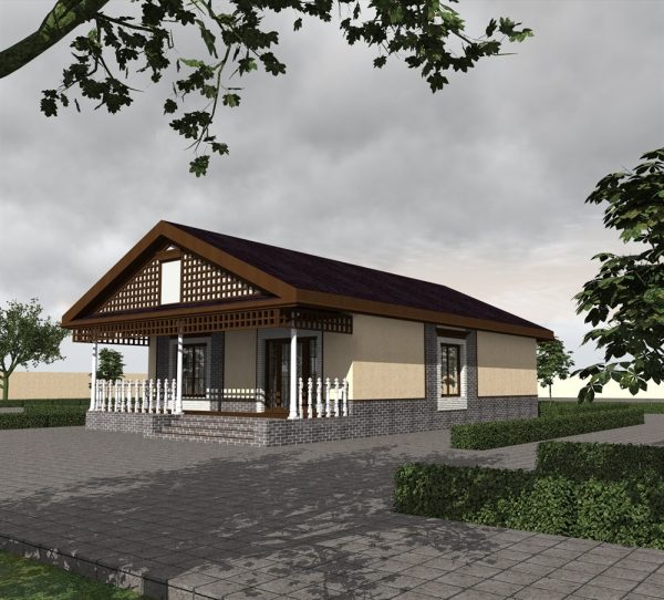 15. Проект дома B-201 Екстерьер Проект дома B-201 - фото 15