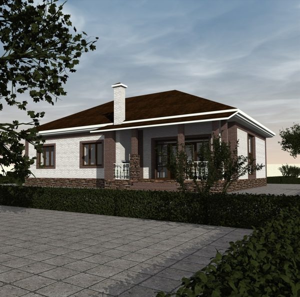 8. Проект дома B-208 Екстерьер Проект дома B-208 - фото 8