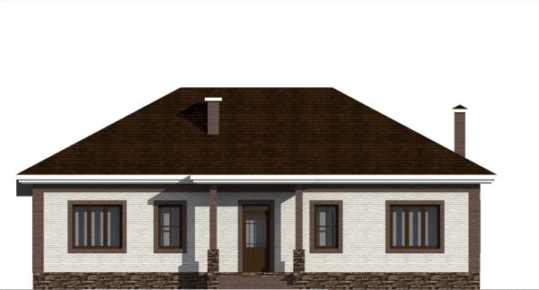 15. Проект дома B-208 Екстерьер Проект дома B-208 - фото 15