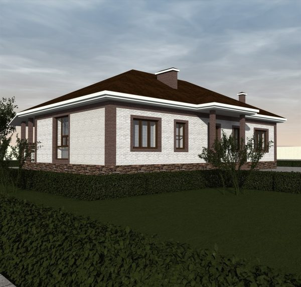 16. Проект дома B-208 Екстерьер Проект дома B-208 - фото 16