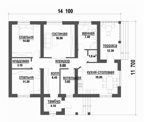 4. Проект дома B-209 Екстерьер Проект дома B-209 - фото 4