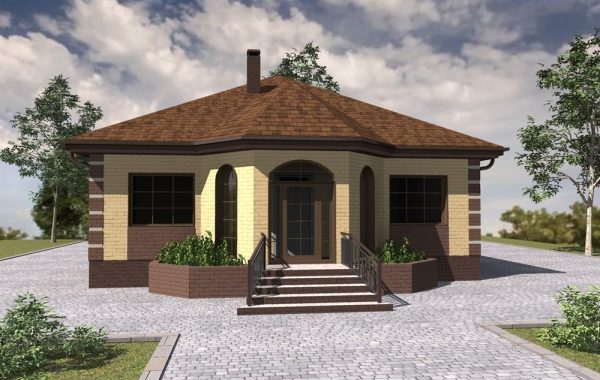 22. Проект дома B-214 Екстерьер Проект дома B-214 - фото 22