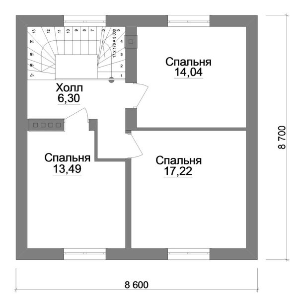 11. Проект дома B-225 Екстерьер Проект дома B-225 - фото 11