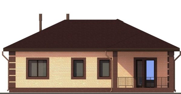 15. Проект дома B-231 Екстерьер Проект дома B-231 - фото 15