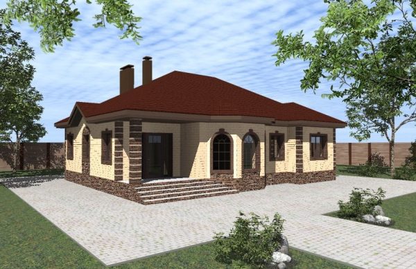 15. Проект дома B-233 Екстерьер Проект дома B-233 - фото 15