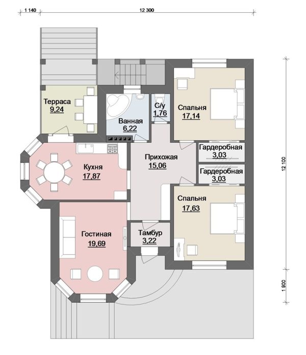 15. Проект дома B-237 Екстерьер Проект дома B-237 - фото 15