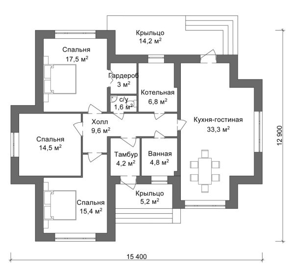 11. Проект дома B-239 Екстерьер Проект дома B-239 - фото 11
