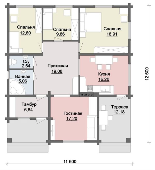 14. Проект дома B-241 Екстерьер Проект дома B-241 - фото 14