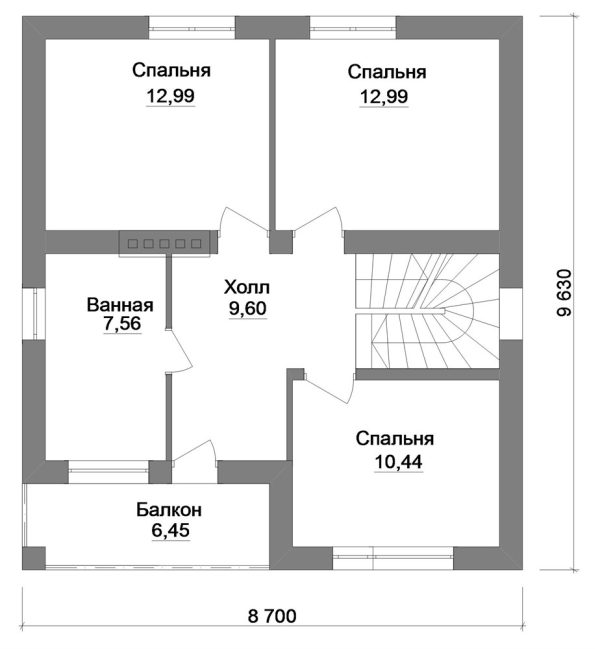 2. Проект дома B-242 Екстерьер Проект дома B-242 - фото 2