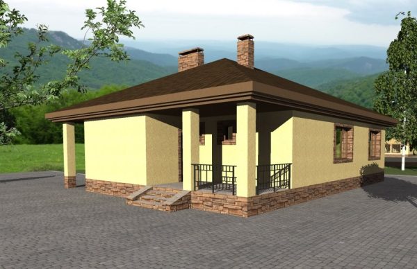 17. Проект дома B-244 Екстерьер Проект дома B-244 - фото 17