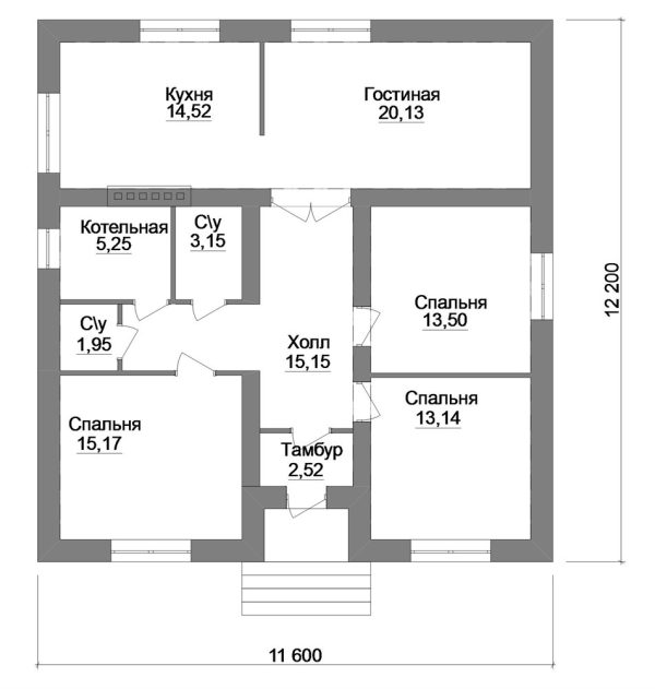 12. Проект дома B-249 Екстерьер Проект дома B-249 - фото 12