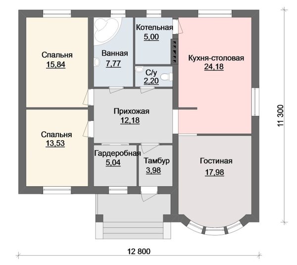 8. Проект дома B-250 Екстерьер Проект дома B-250 - фото 8