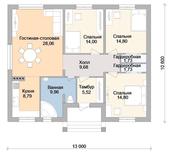 14. Проект дома B-252 Екстерьер Проект дома B-252 - фото 14