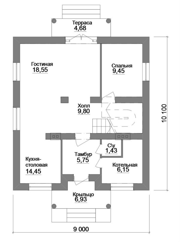 4. Проект дома B-257 Екстерьер Проект дома B-257 - фото 4