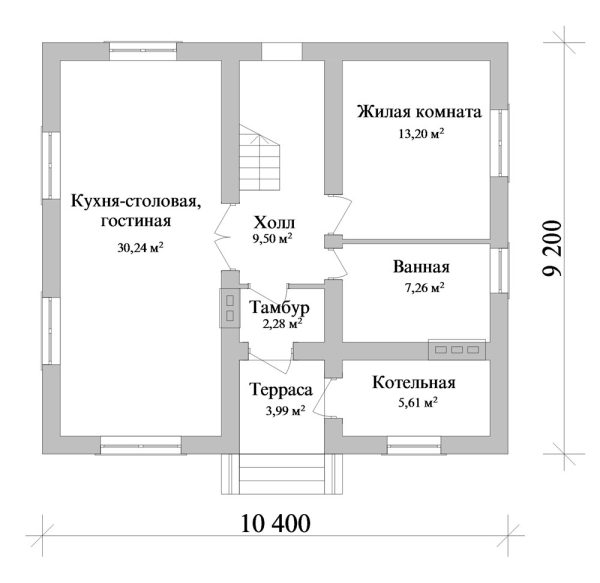 11. Проект дома B-259 Екстерьер Проект дома B-259 - фото 11