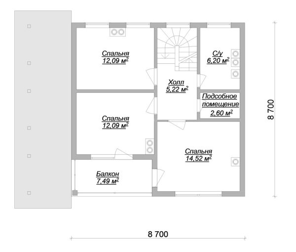5. Проект дома B-269 Екстерьер Проект дома B-269 - фото 5