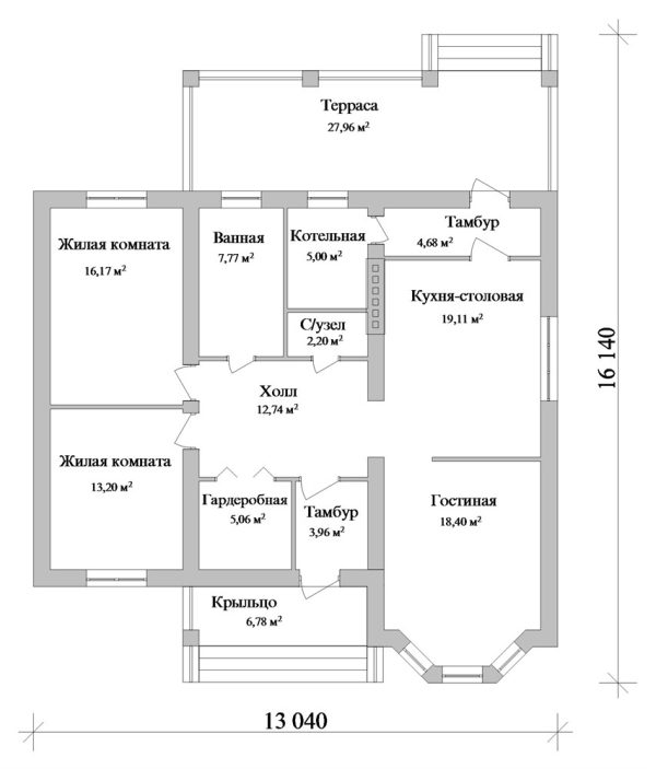 10. Проект дома B-274 Екстерьер Проект дома B-274 - фото 10