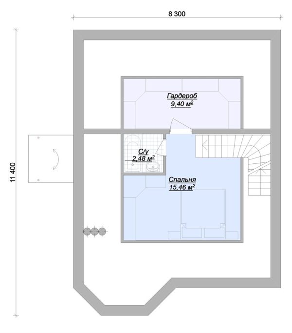 24. Проект дома B-275 Екстерьер Проект дома B-275 - фото 24