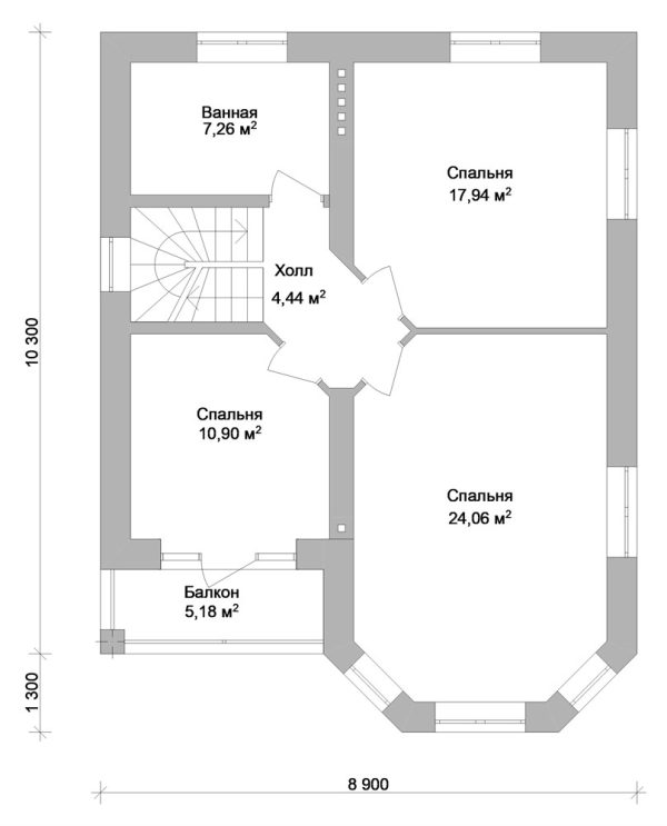 18. Проект дома B-284 Екстерьер Проект дома B-284 - фото 18