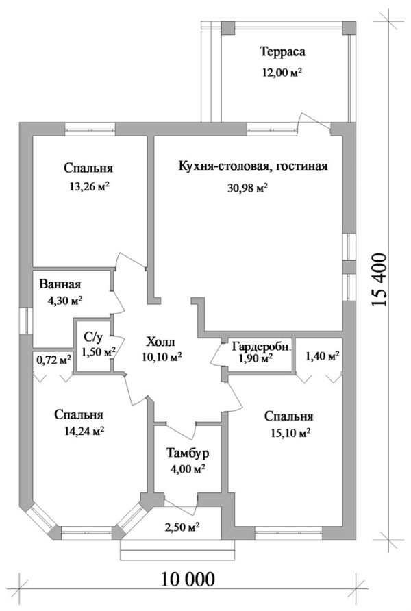 4. Проект дома B-292 Екстерьер Проект дома B-292 - фото 4