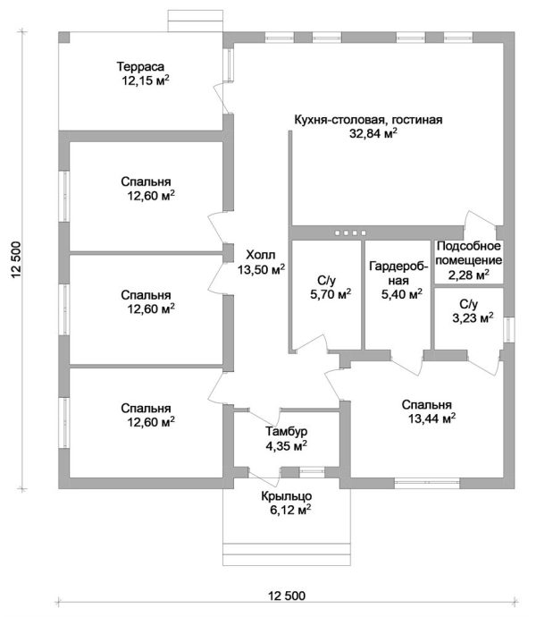 3. Проект дома B-293 Екстерьер Проект дома B-293 - фото 3