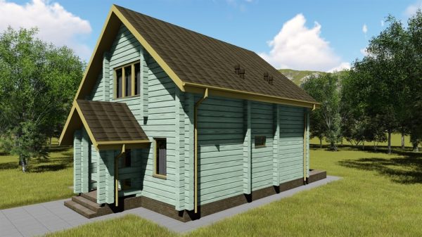 14. Проект дома B-296 Екстерьер Проект дома B-296 - фото 14