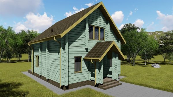 16. Проект дома B-296 Екстерьер Проект дома B-296 - фото 16