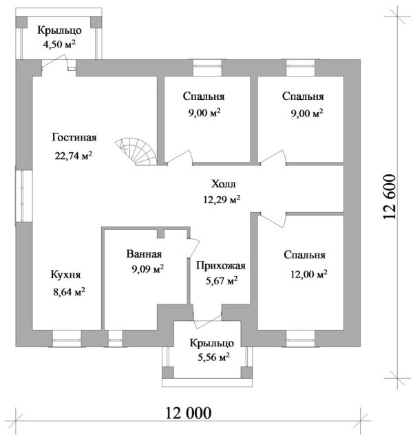10. Проект дома B-299 Екстерьер Проект дома B-299 - фото 10