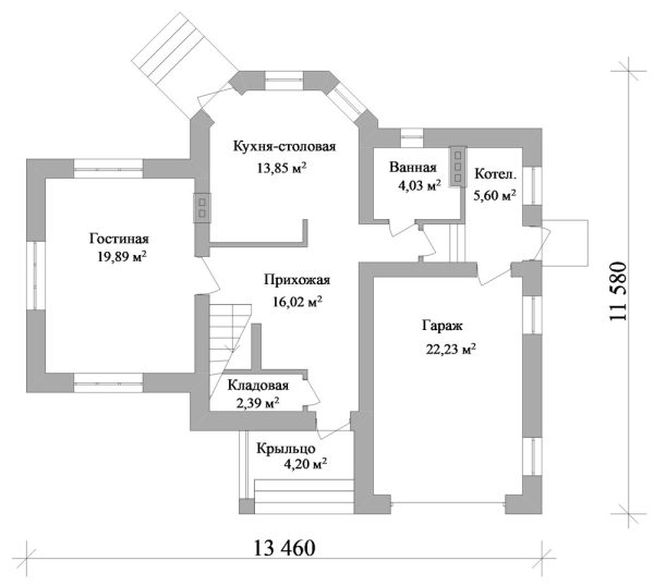 10. Проект дома B-300 Екстерьер Проект дома B-300 - фото 10