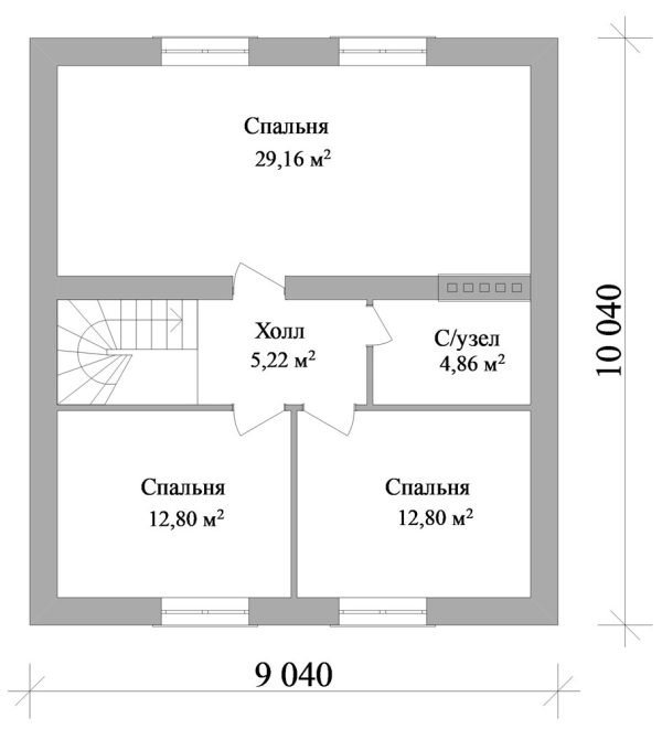 7. Проект дома B-301 Екстерьер Проект дома B-301 - фото 7