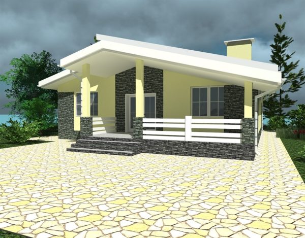 1. Проект дома B-305 Екстерьер Проект дома B-305 - фото 1