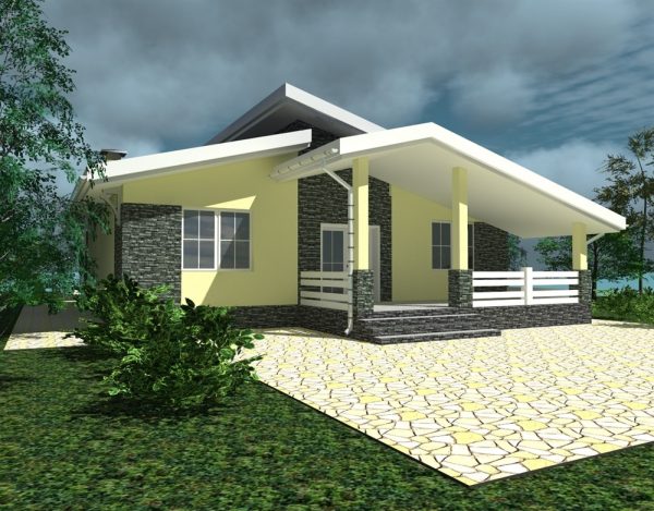 14. Проект дома B-305 Екстерьер Проект дома B-305 - фото 14