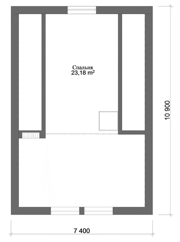 7. Проект дома B-306 Екстерьер Проект дома B-306 - фото 7