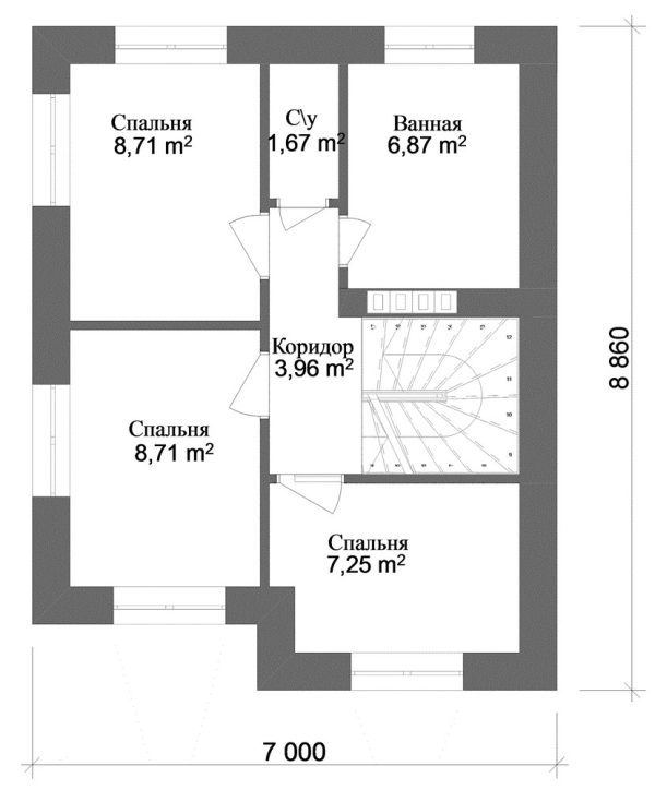 18. Проект дома B-307 Екстерьер Проект дома B-307 - фото 18