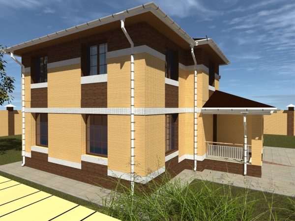 14. Проект дома B-308 Екстерьер Проект дома B-308 - фото 14