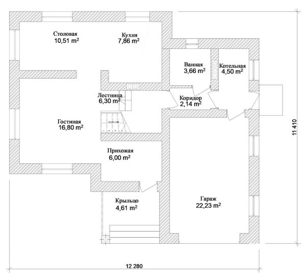 16. Проект дома B-308 Екстерьер Проект дома B-308 - фото 16