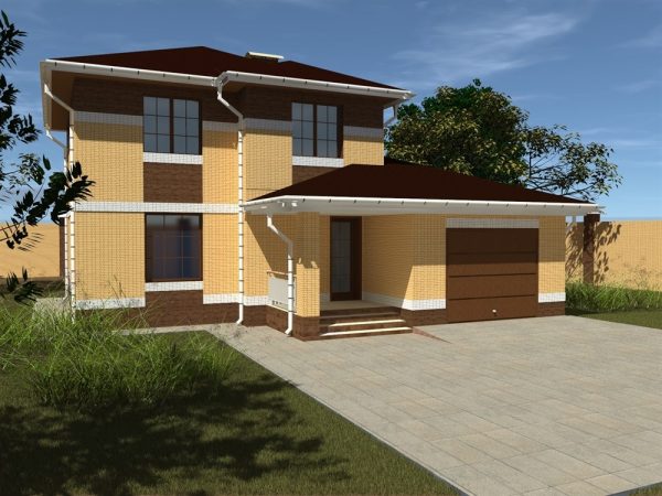 20. Проект дома B-308 Екстерьер Проект дома B-308 - фото 20