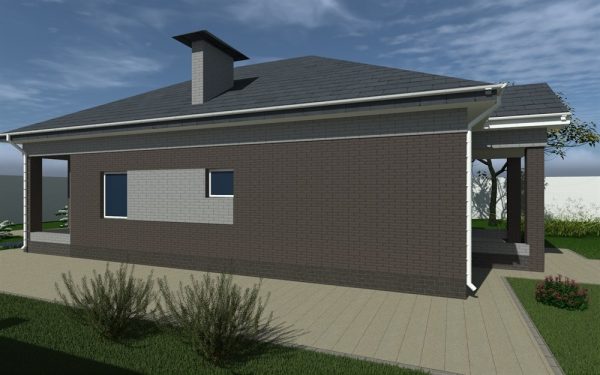 19. Проект дома B-309 Екстерьер Проект дома B-309 - фото 19