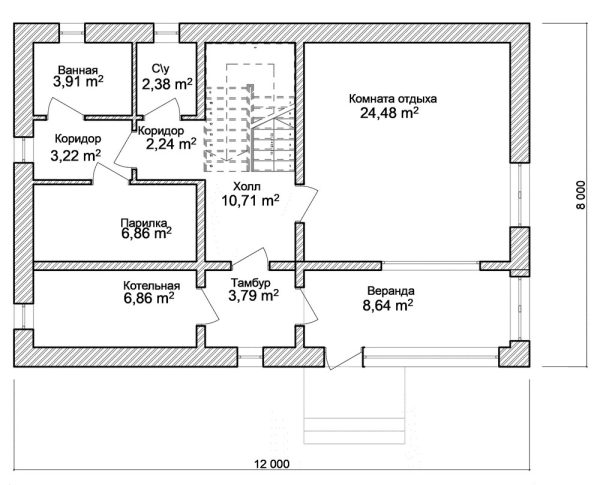 17. Проект дома B-313 Екстерьер Проект дома B-313 - фото 17