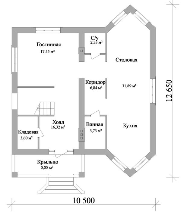 11. Проект дома C-021 Екстерьер Проект дома C-021 - фото 11